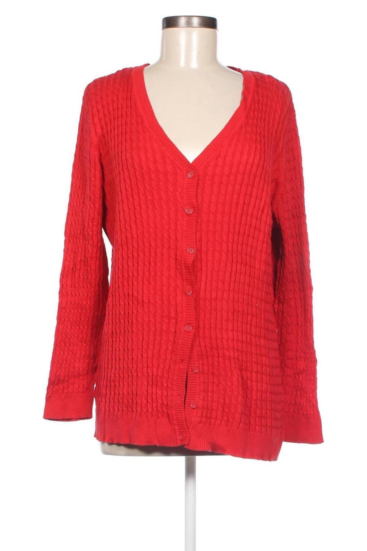 Damen Strickjacke, Größe L, Farbe Rot, Preis € 20,18