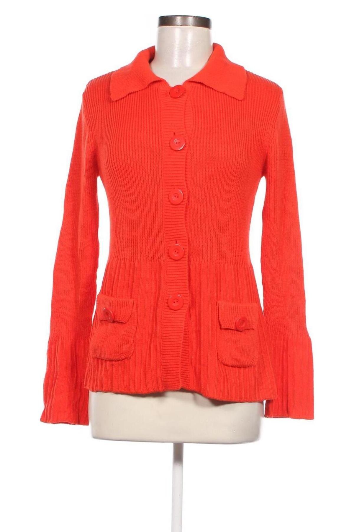 Damen Strickjacke, Größe XS, Farbe Orange, Preis 5,45 €