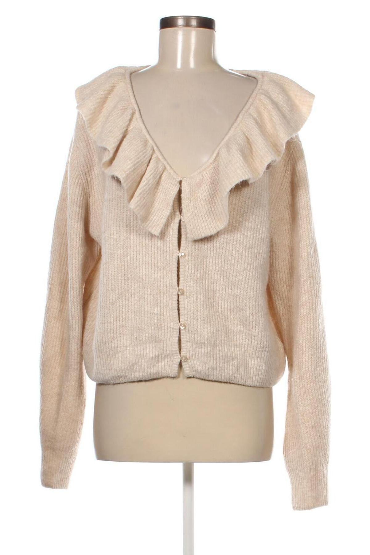 Damen Strickjacke H&M, Größe L, Farbe Beige, Preis € 10,09