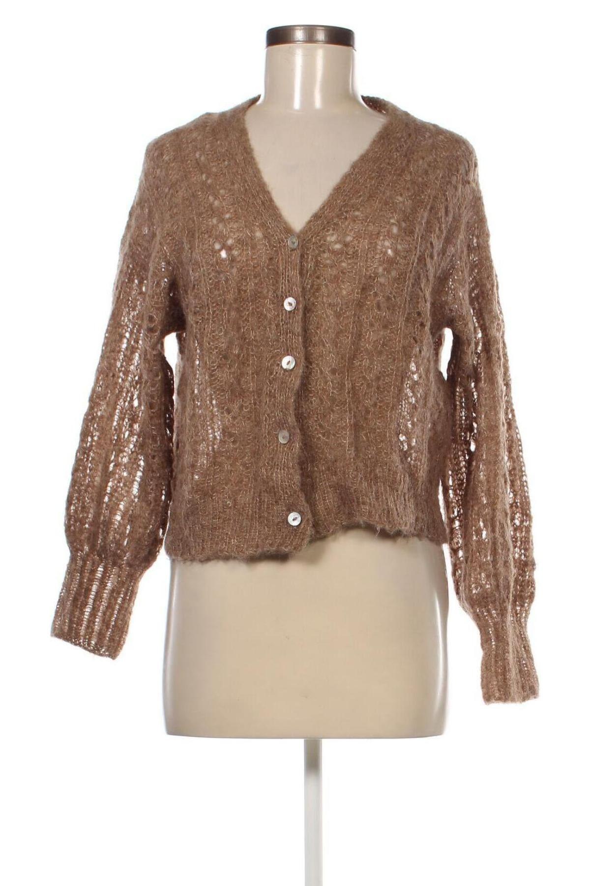 Damen Strickjacke Hand Made, Größe L, Farbe Beige, Preis € 4,73