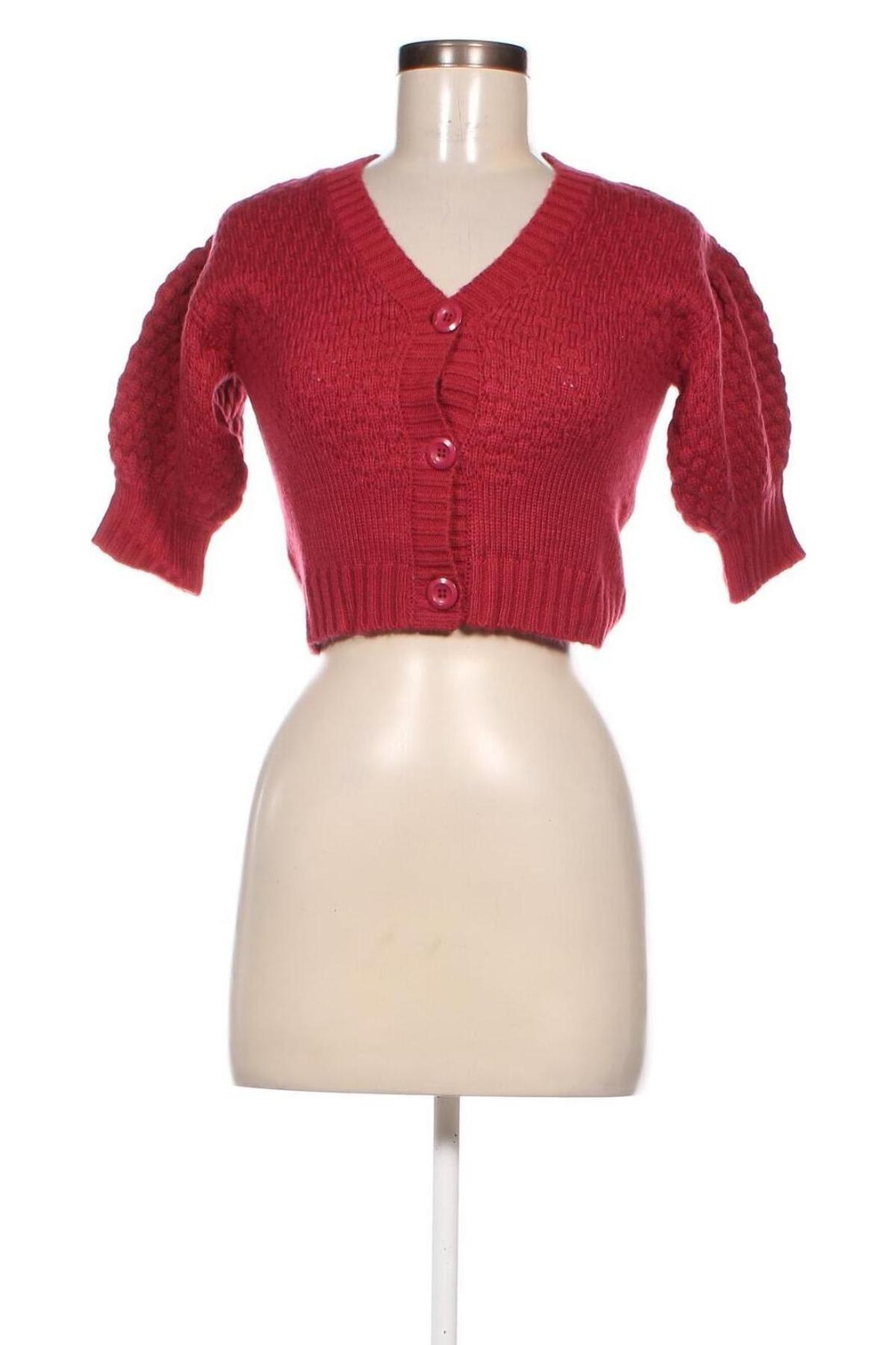 Damen Strickjacke NA-KD, Größe XXS, Farbe Rot, Preis 19,18 €
