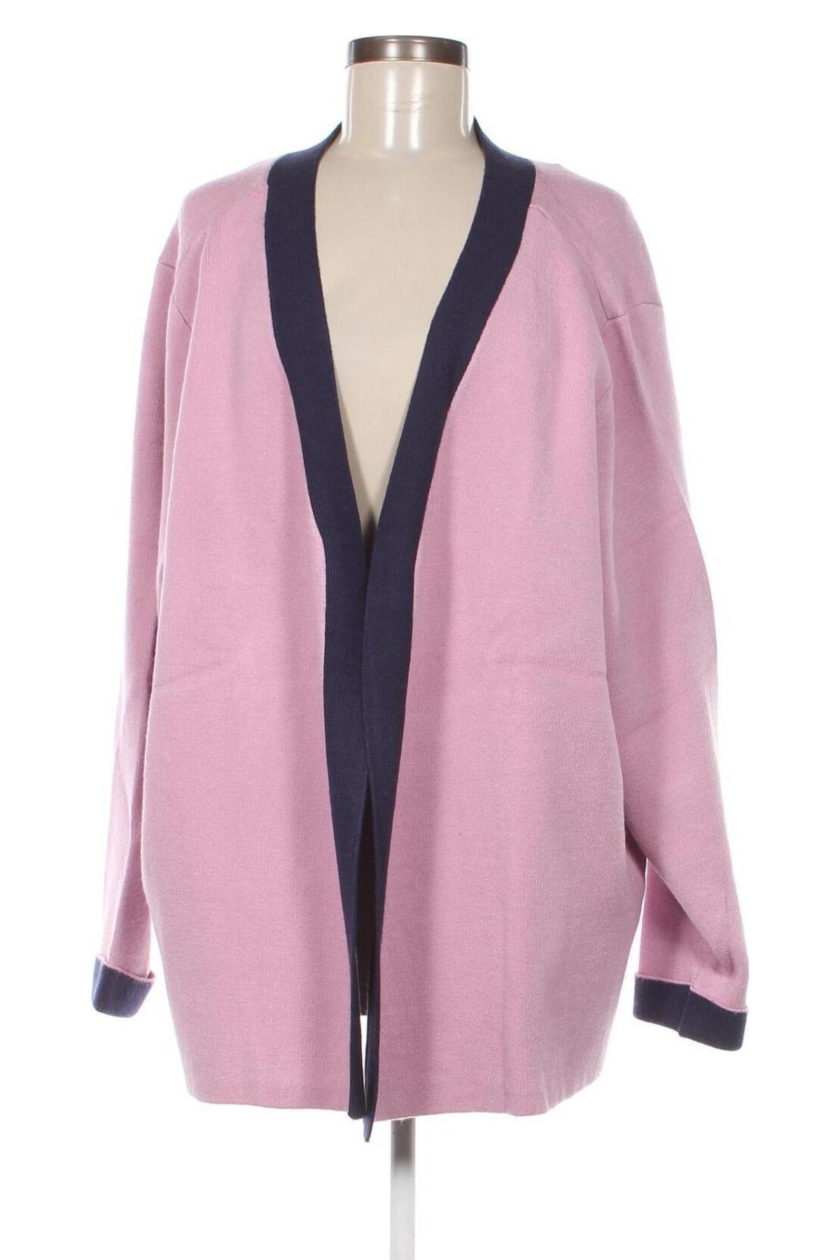 Damen Strickjacke Sheego, Größe 4XL, Farbe Rosa, Preis € 16,99