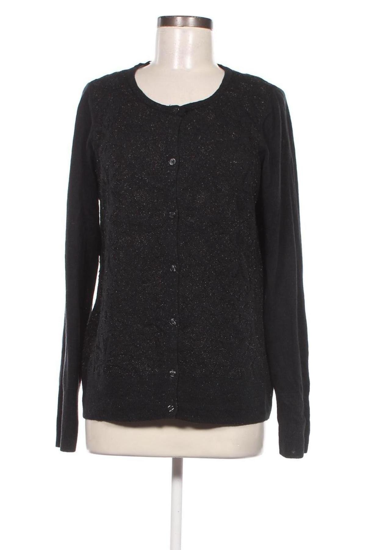 Cardigan de damă Simply Vera Vera Wang, Mărime L, Culoare Negru, Preț 53,95 Lei