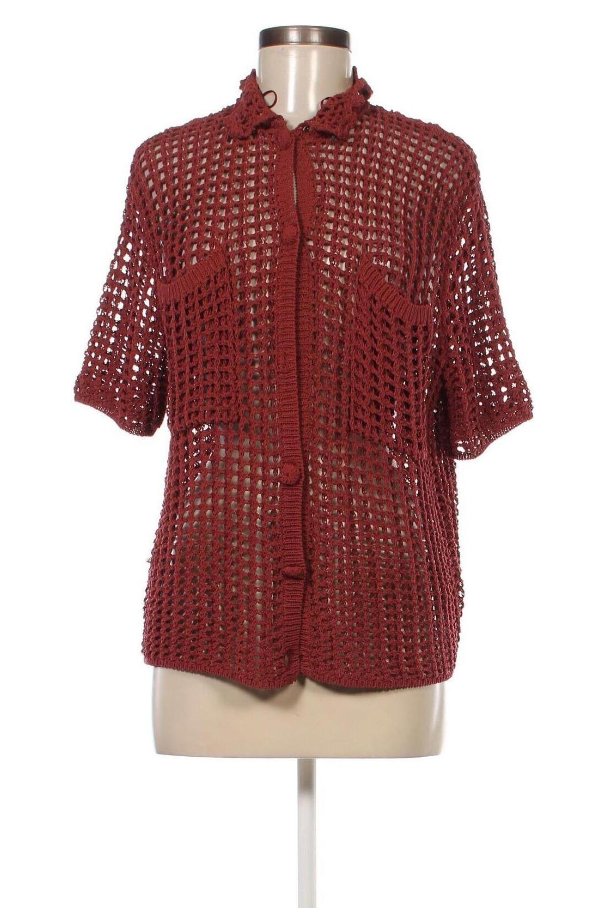 Damen Strickjacke Zara, Größe L, Farbe Rot, Preis € 34,54