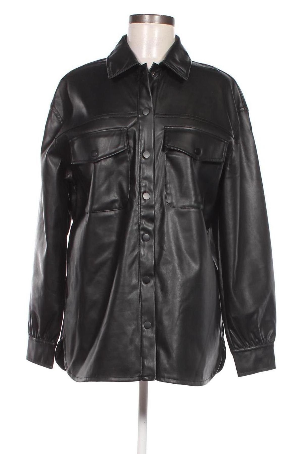 Dámska kožená bunda  Jennyfer, Veľkosť M, Farba Čierna, Cena  20,62 €