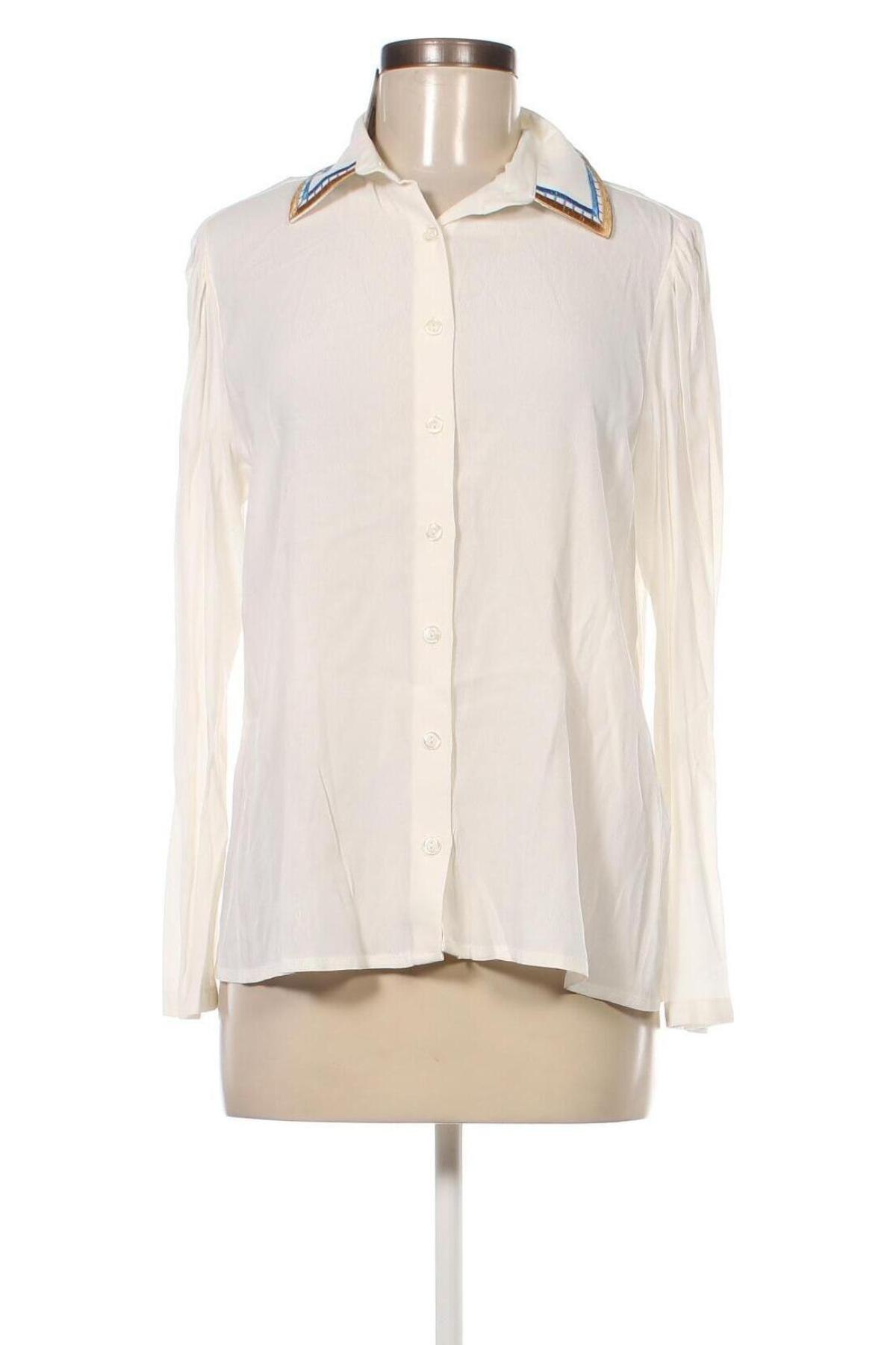Дамска риза Emporio Armani, Размер L, Цвят Екрю, Цена 128,82 лв.