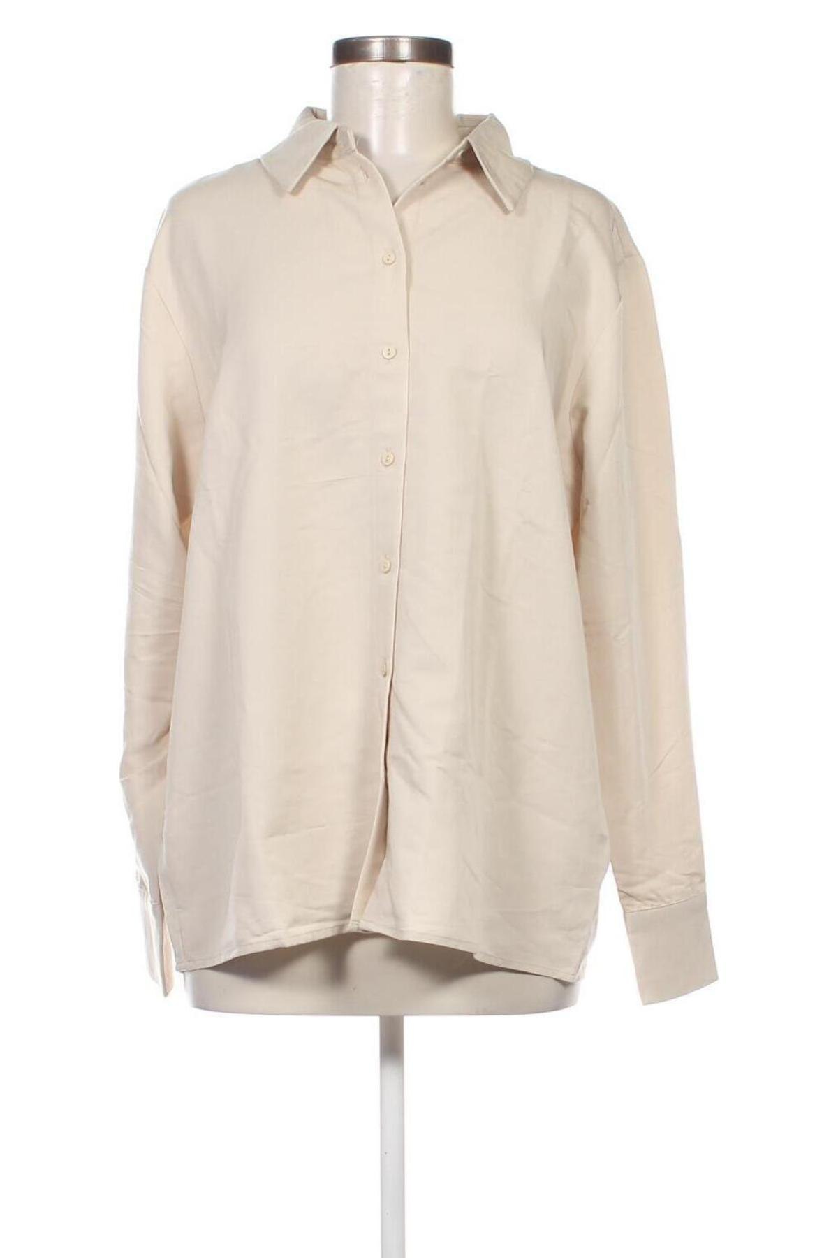 Γυναικείο πουκάμισο Guido Maria Kretschmer for About You, Μέγεθος L, Χρώμα  Μπέζ, Τιμή 39,69 €