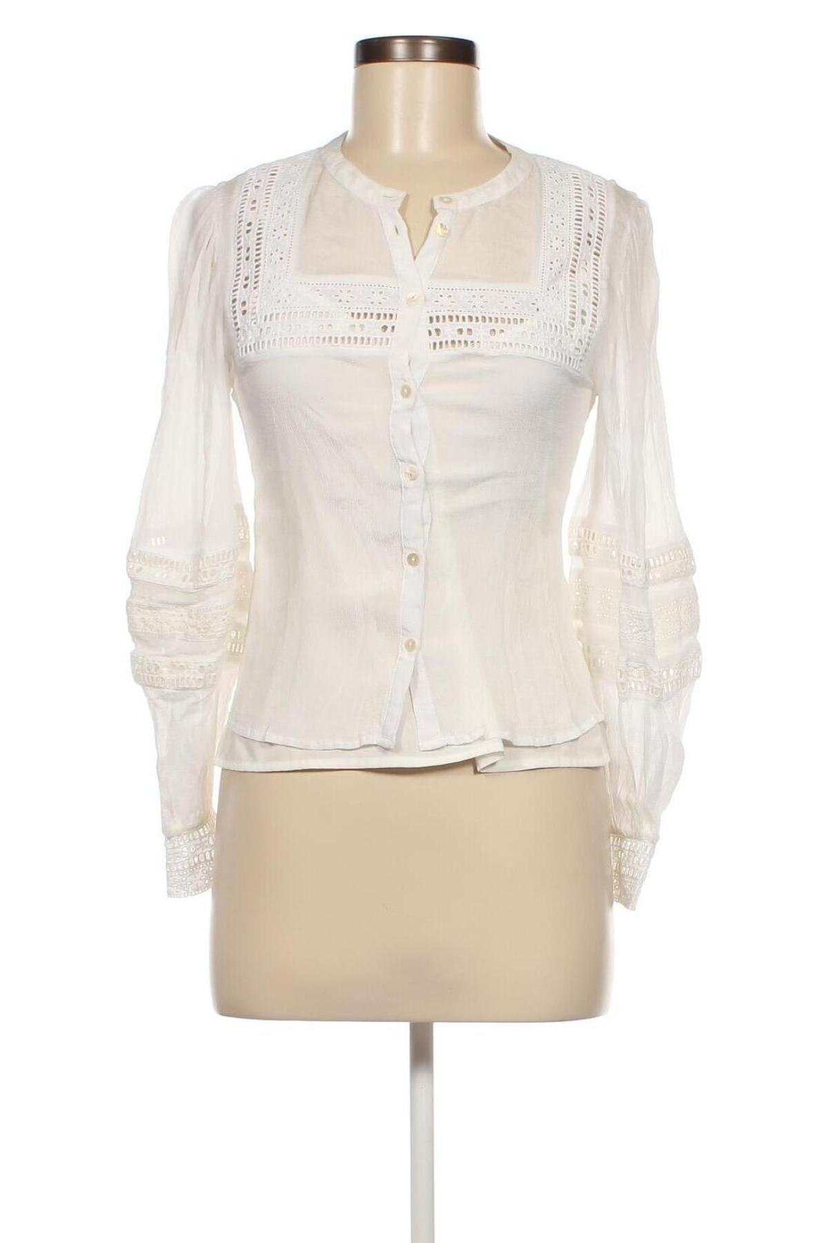 Γυναικείο πουκάμισο Guido Maria Kretschmer for About You, Μέγεθος S, Χρώμα Λευκό, Τιμή 21,83 €