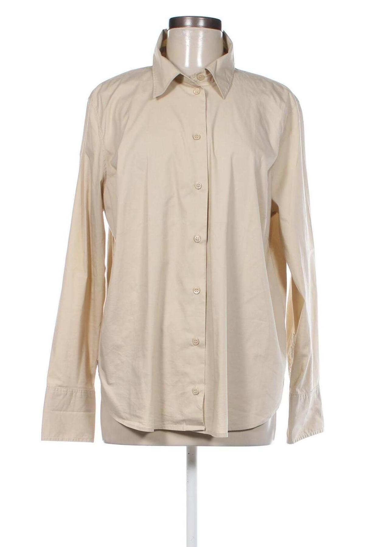 Дамска риза H&M, Размер XL, Цвят Бежов, Цена 13,39 лв.