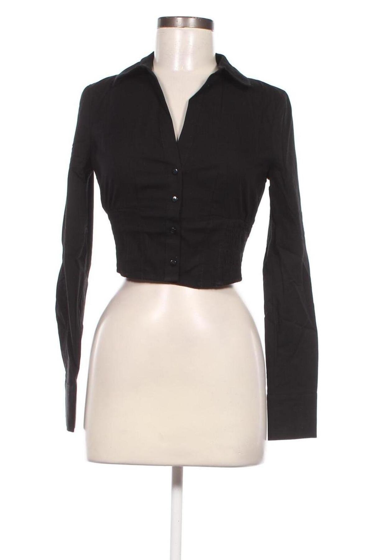 Γυναικείο πουκάμισο Jennyfer, Μέγεθος S, Χρώμα Μαύρο, Τιμή 7,22 €