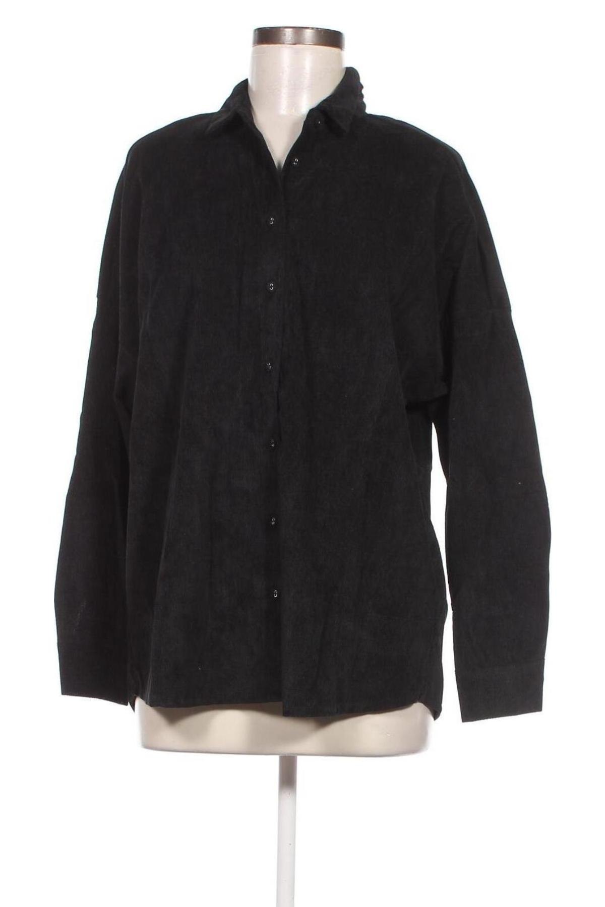 Γυναικείο πουκάμισο Jennyfer, Μέγεθος L, Χρώμα Μαύρο, Τιμή 7,22 €