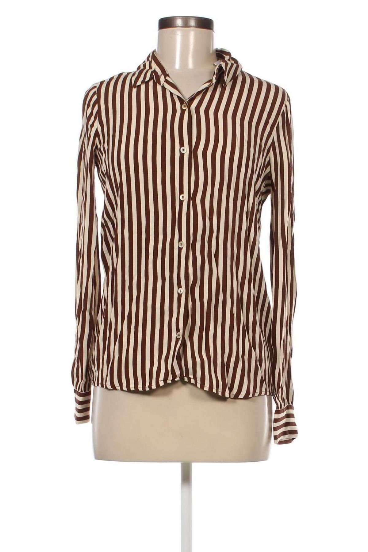 Γυναικείο πουκάμισο Mango, Μέγεθος S, Χρώμα  Μπέζ, Τιμή 8,32 €