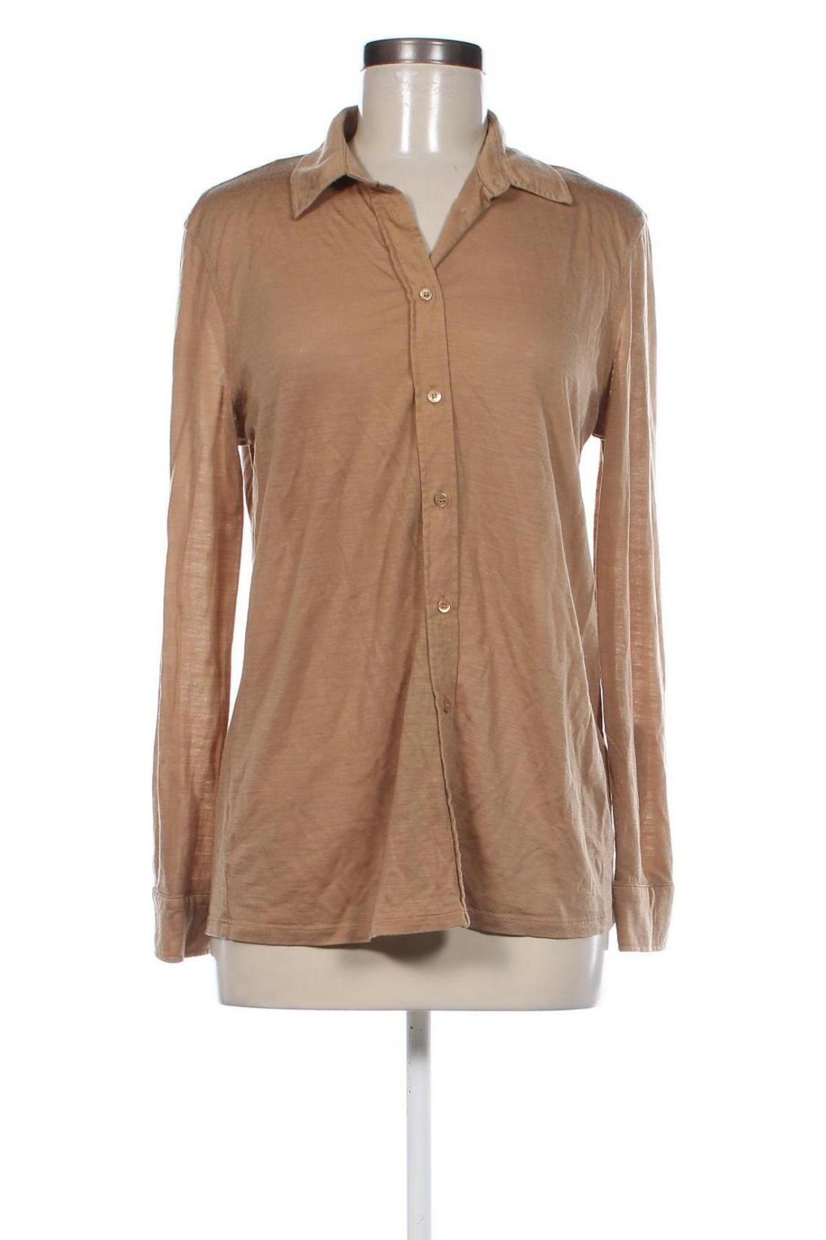 Γυναικείο πουκάμισο Massimo Dutti, Μέγεθος M, Χρώμα  Μπέζ, Τιμή 13,50 €