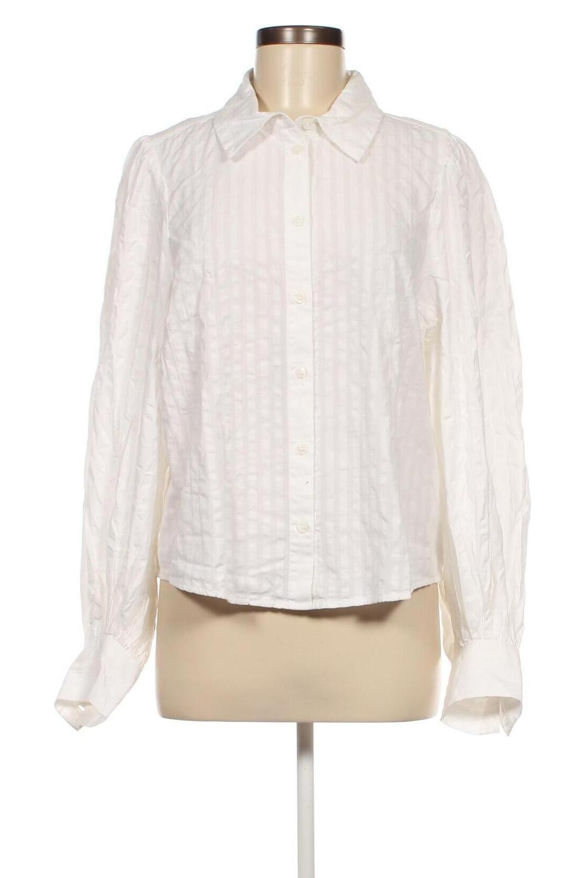 Γυναικείο πουκάμισο Monki, Μέγεθος L, Χρώμα Λευκό, Τιμή 15,88 €