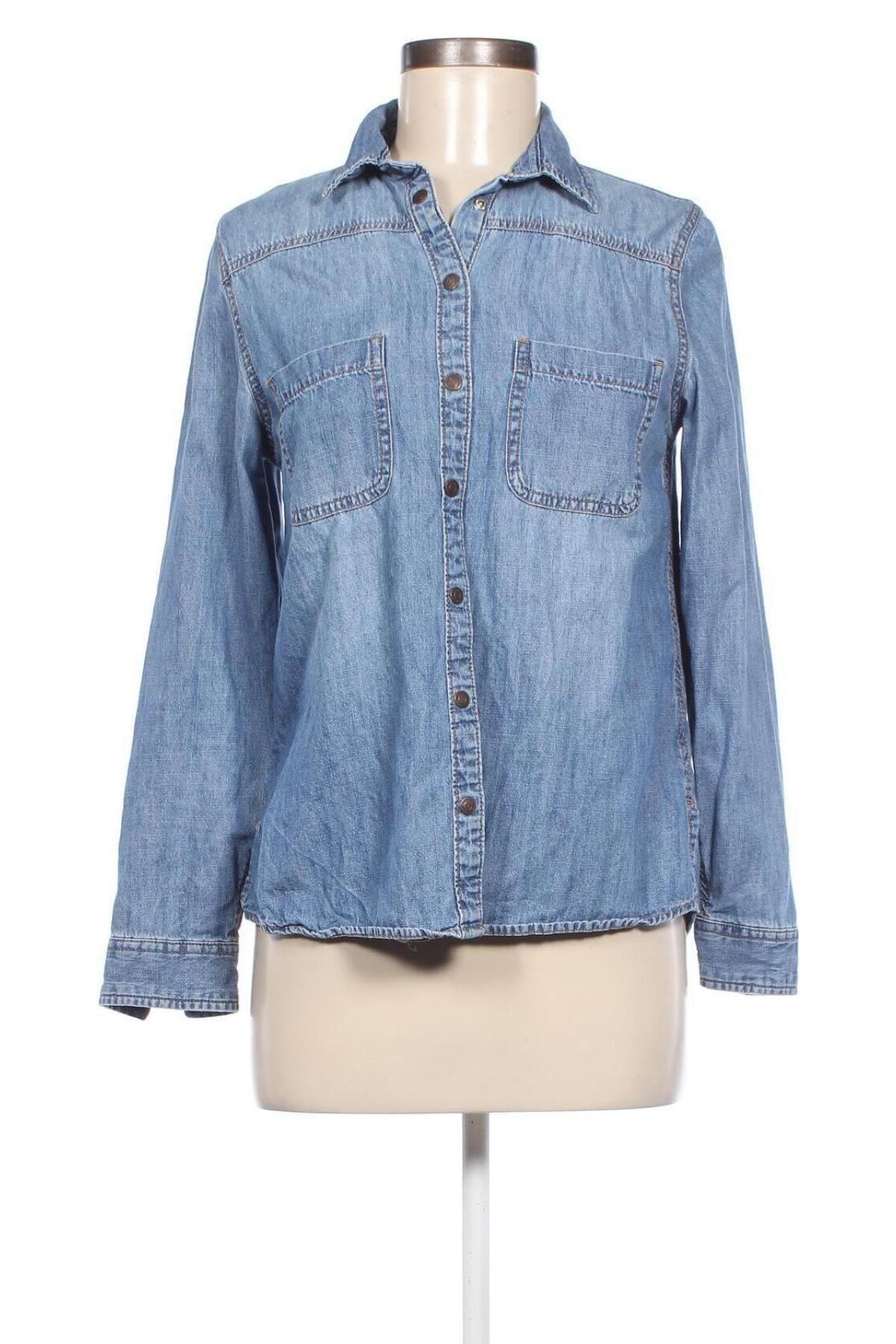 Γυναικείο πουκάμισο New Look, Μέγεθος M, Χρώμα Μπλέ, Τιμή 6,93 €
