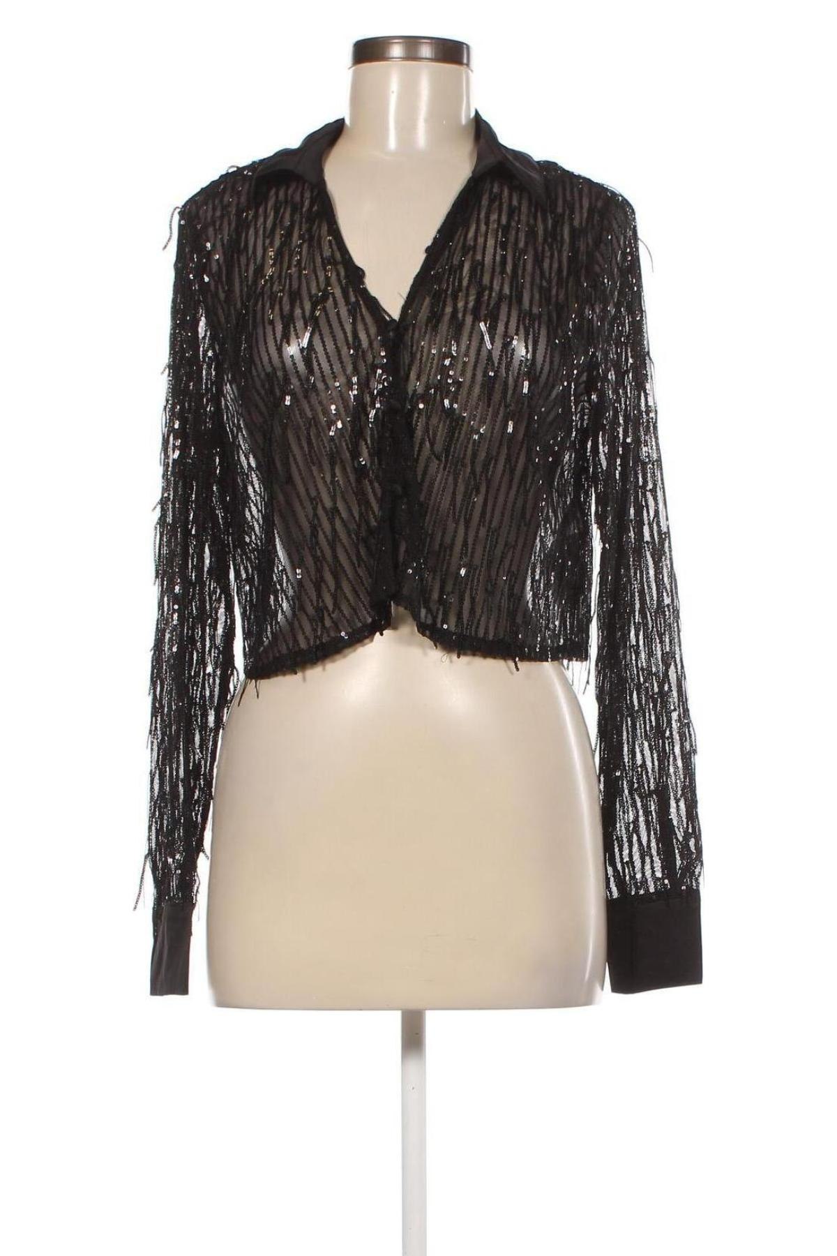 Γυναικείο πουκάμισο ONLY, Μέγεθος M, Χρώμα Μαύρο, Τιμή 23,71 €
