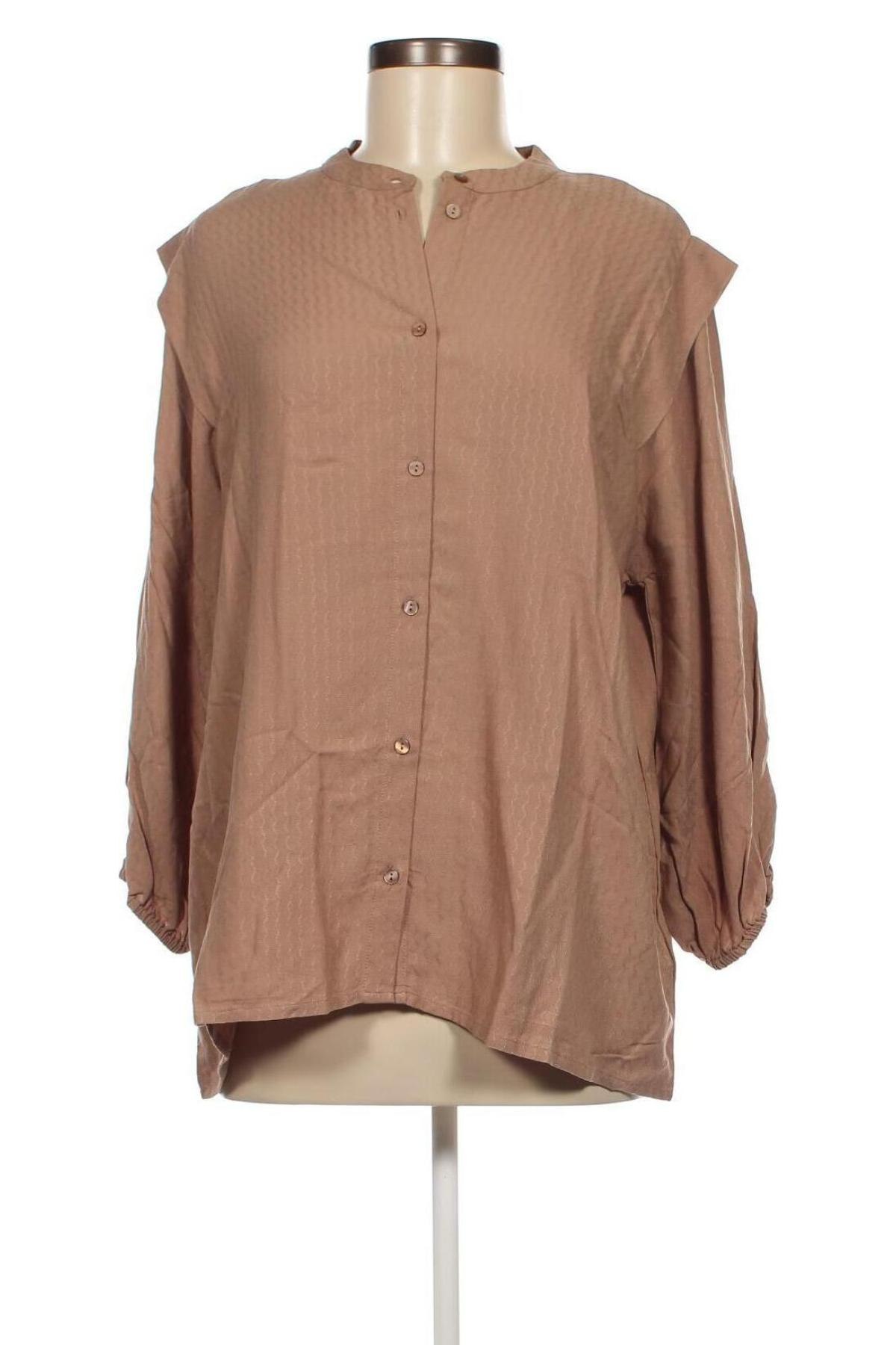 Γυναικείο πουκάμισο Saint Tropez, Μέγεθος L, Χρώμα Καφέ, Τιμή 19,85 €