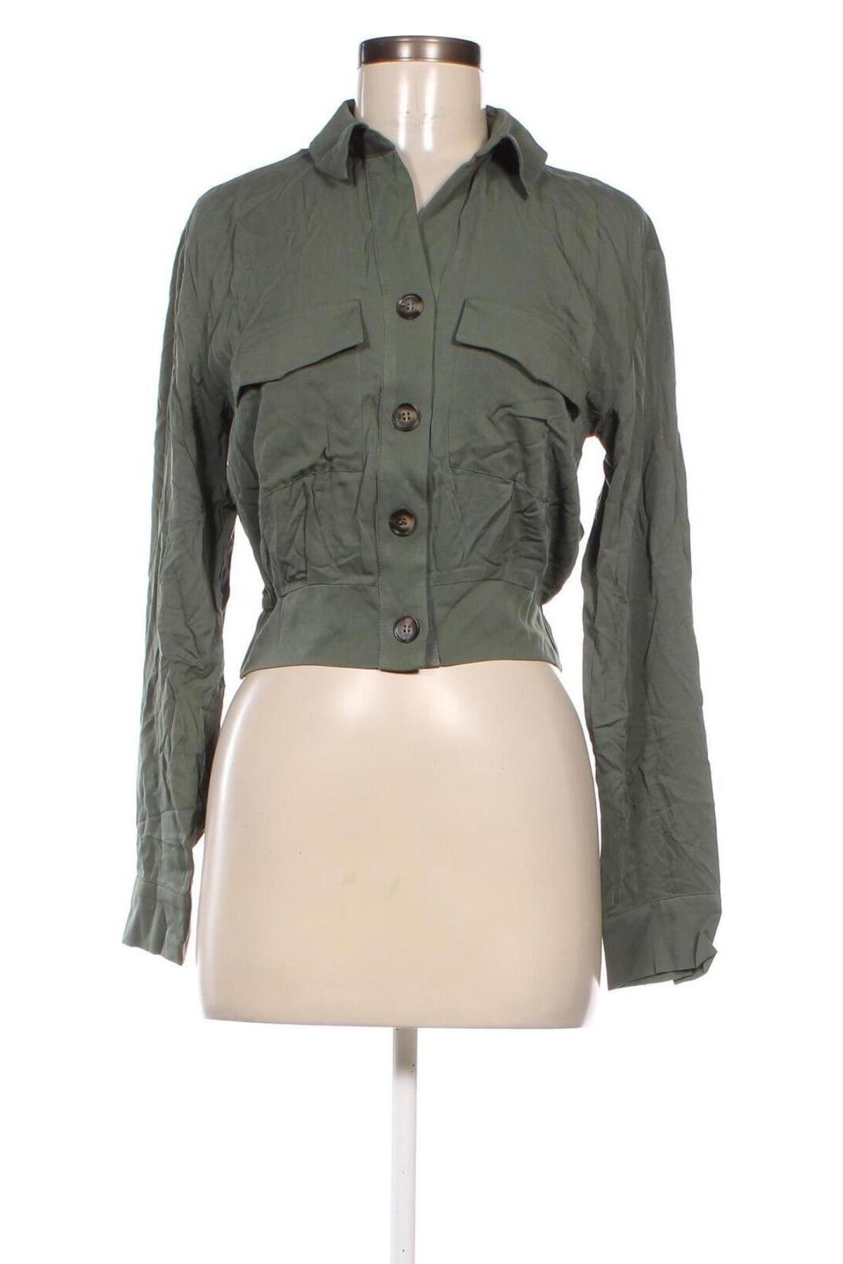 Γυναικείο πουκάμισο Tally Weijl, Μέγεθος S, Χρώμα Πράσινο, Τιμή 20,62 €