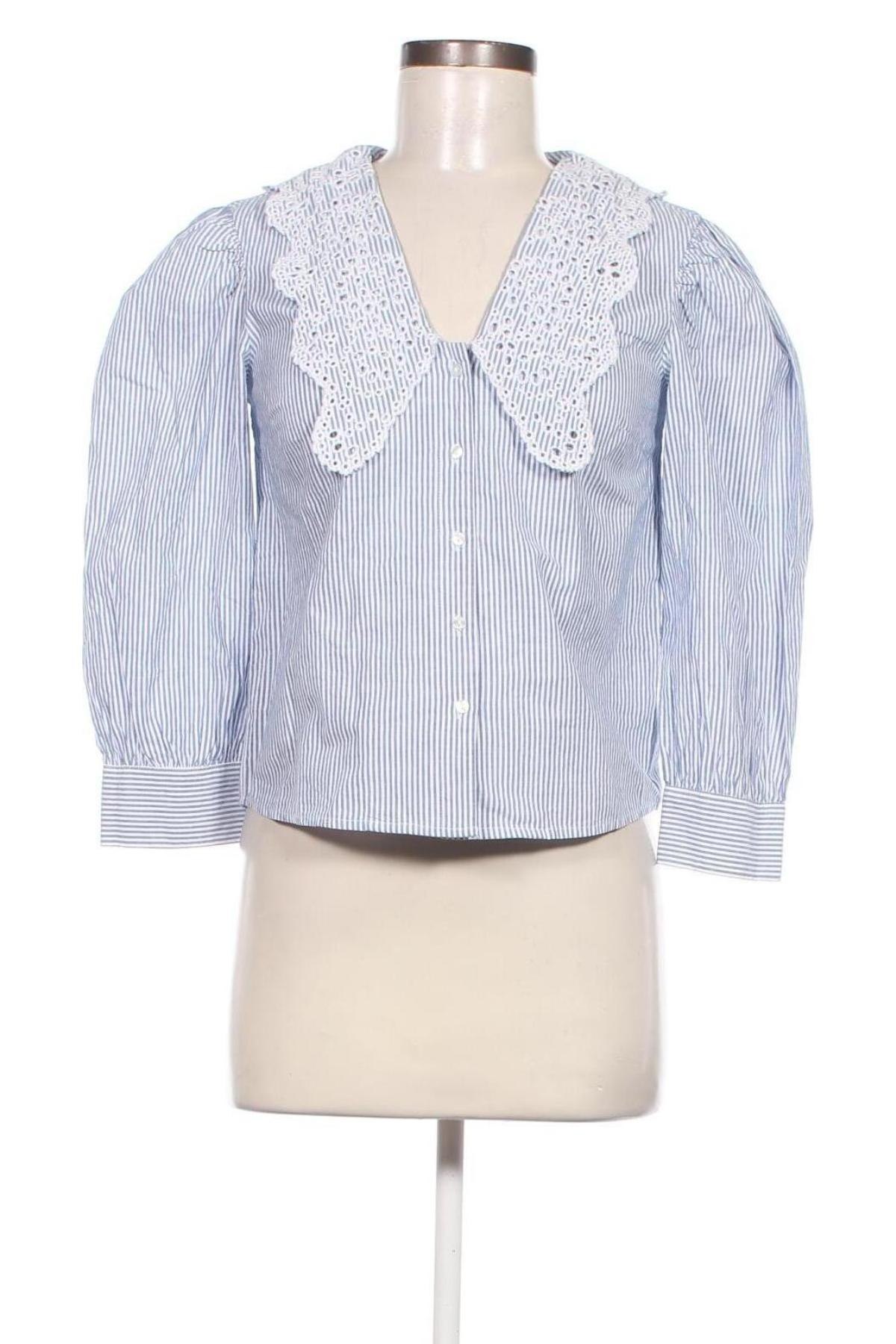 Γυναικείο πουκάμισο Tally Weijl, Μέγεθος S, Χρώμα Μπλέ, Τιμή 11,34 €