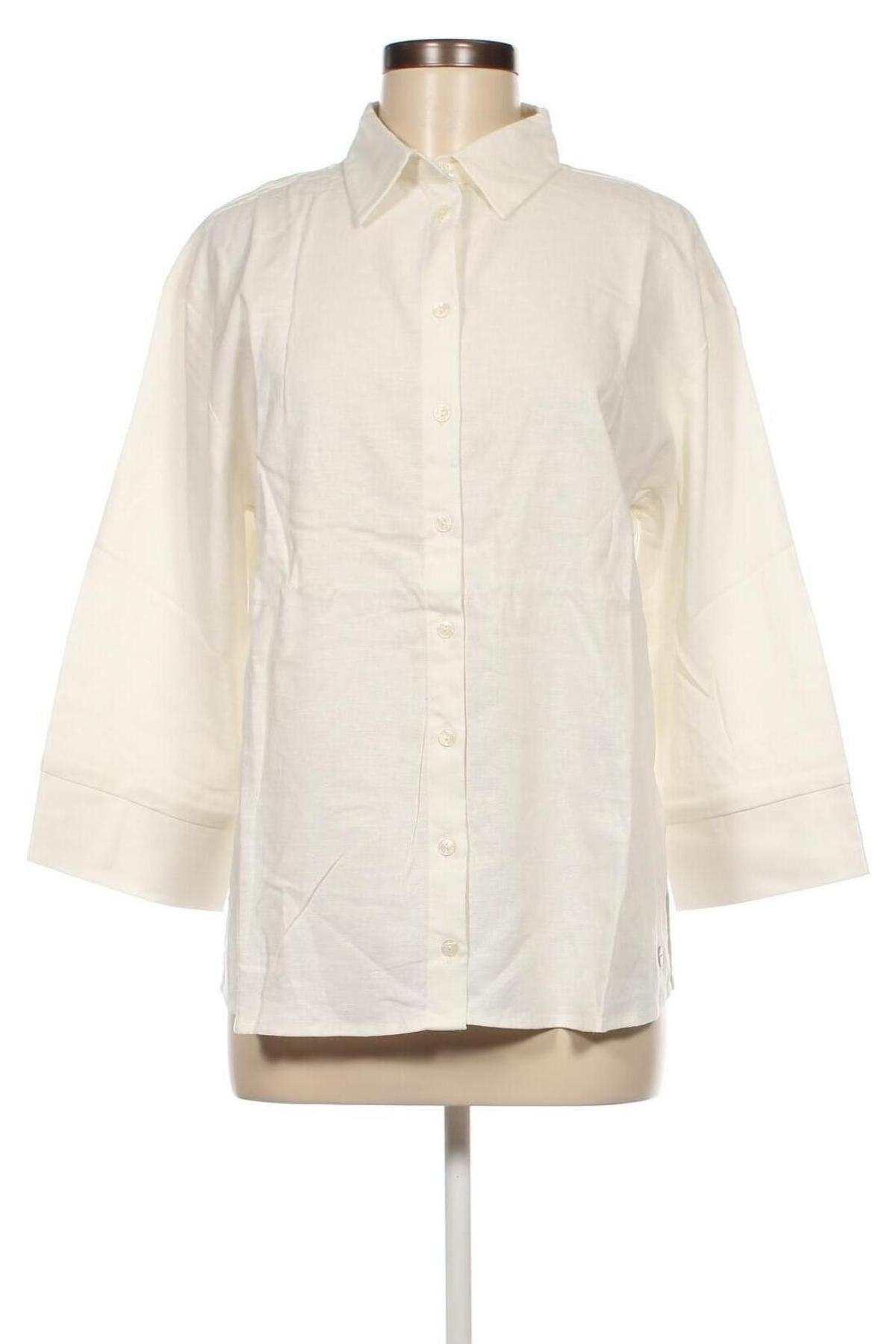 Γυναικείο πουκάμισο Tamaris, Μέγεθος L, Χρώμα Εκρού, Τιμή 21,83 €