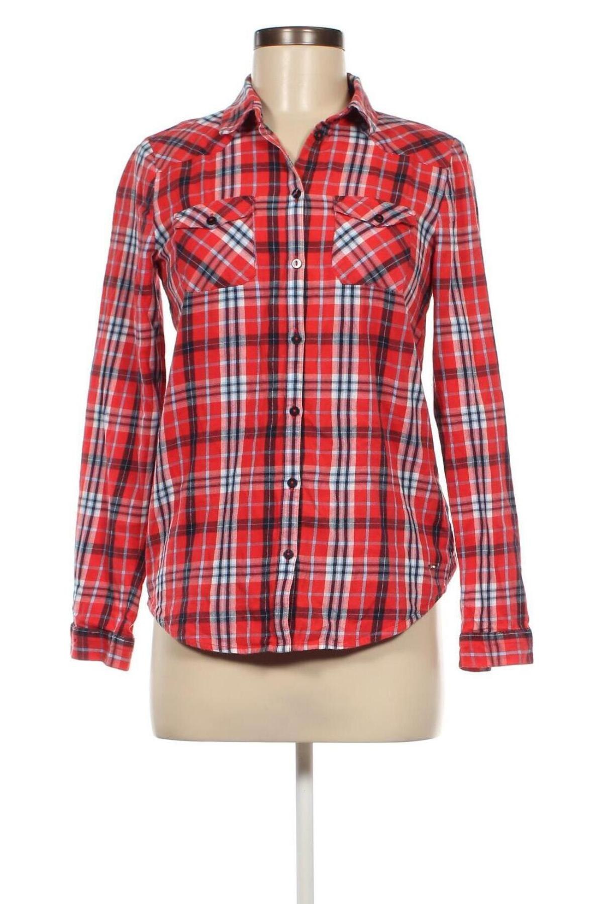 Γυναικείο πουκάμισο Tom Tailor, Μέγεθος XS, Χρώμα Κόκκινο, Τιμή 6,10 €