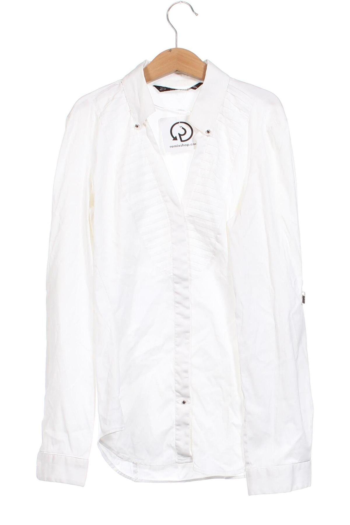 Дамска риза Zara, Размер XS, Цвят Бял, Цена 14,61 лв.