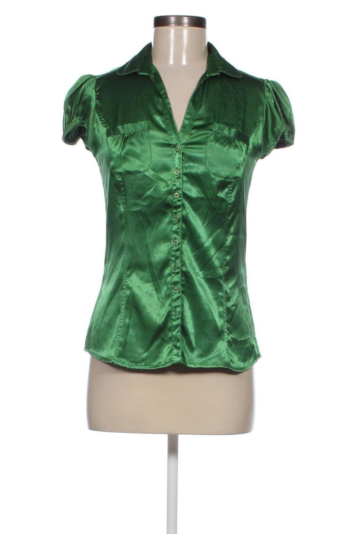 Damenbluse Zara, Größe S, Farbe Grün, Preis 6,63 €