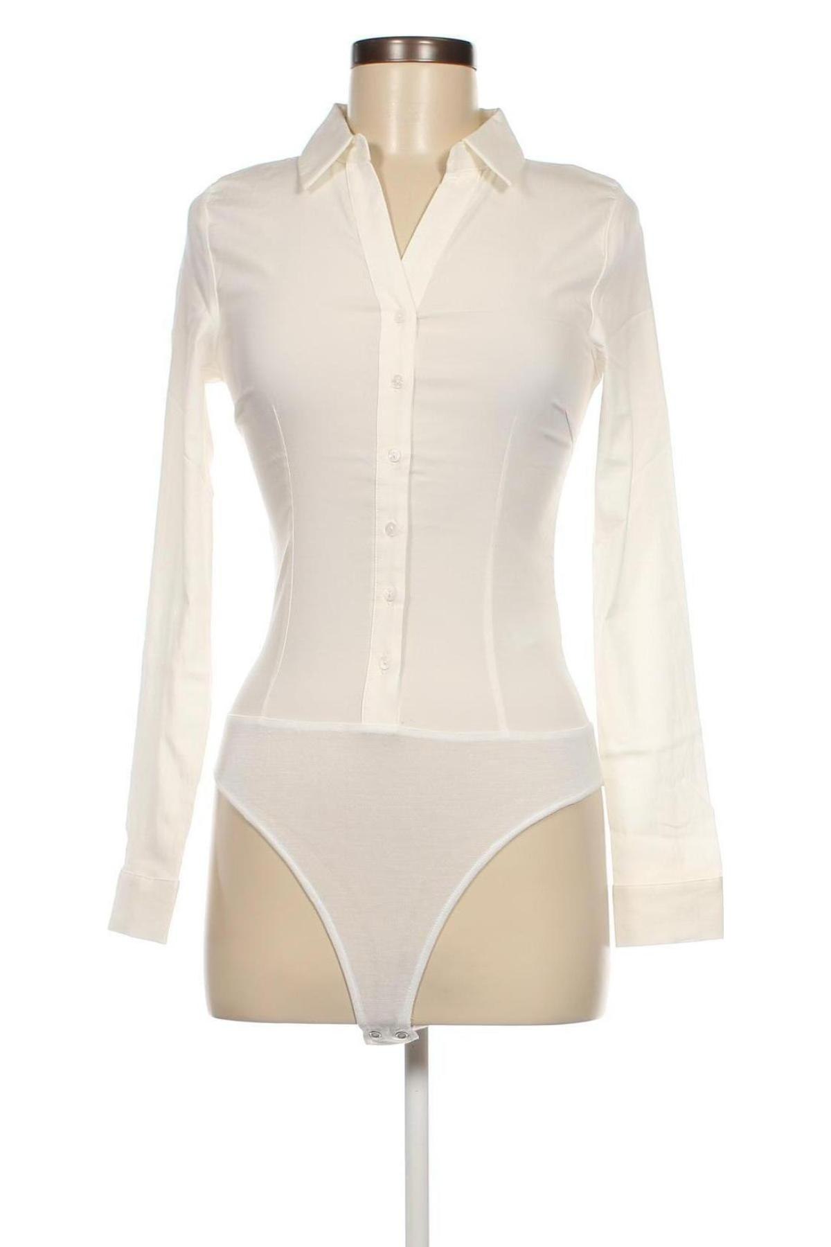 Γυναικείο πουκάμισο-κορμάκι About You, Μέγεθος XS, Χρώμα Λευκό, Τιμή 23,71 €