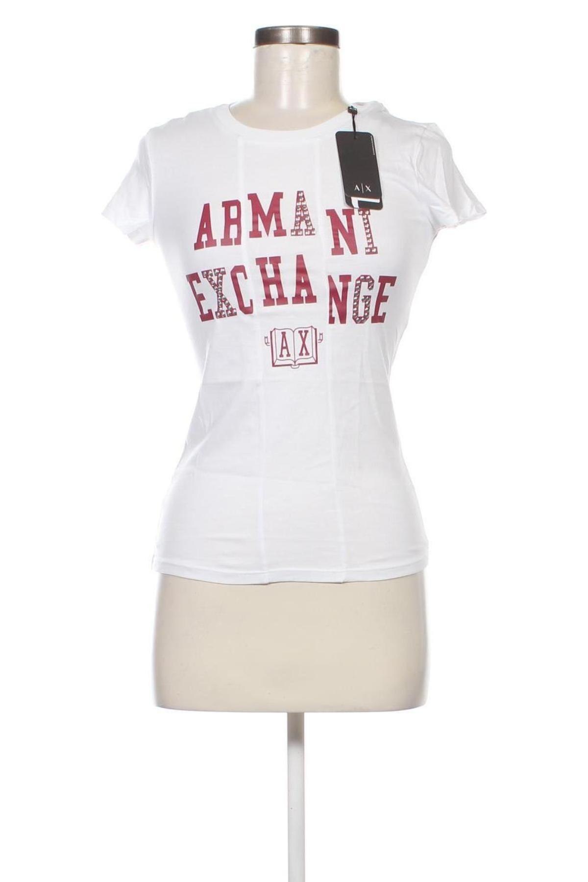 Дамска тениска Armani Exchange, Размер XS, Цвят Бял, Цена 72,00 лв.