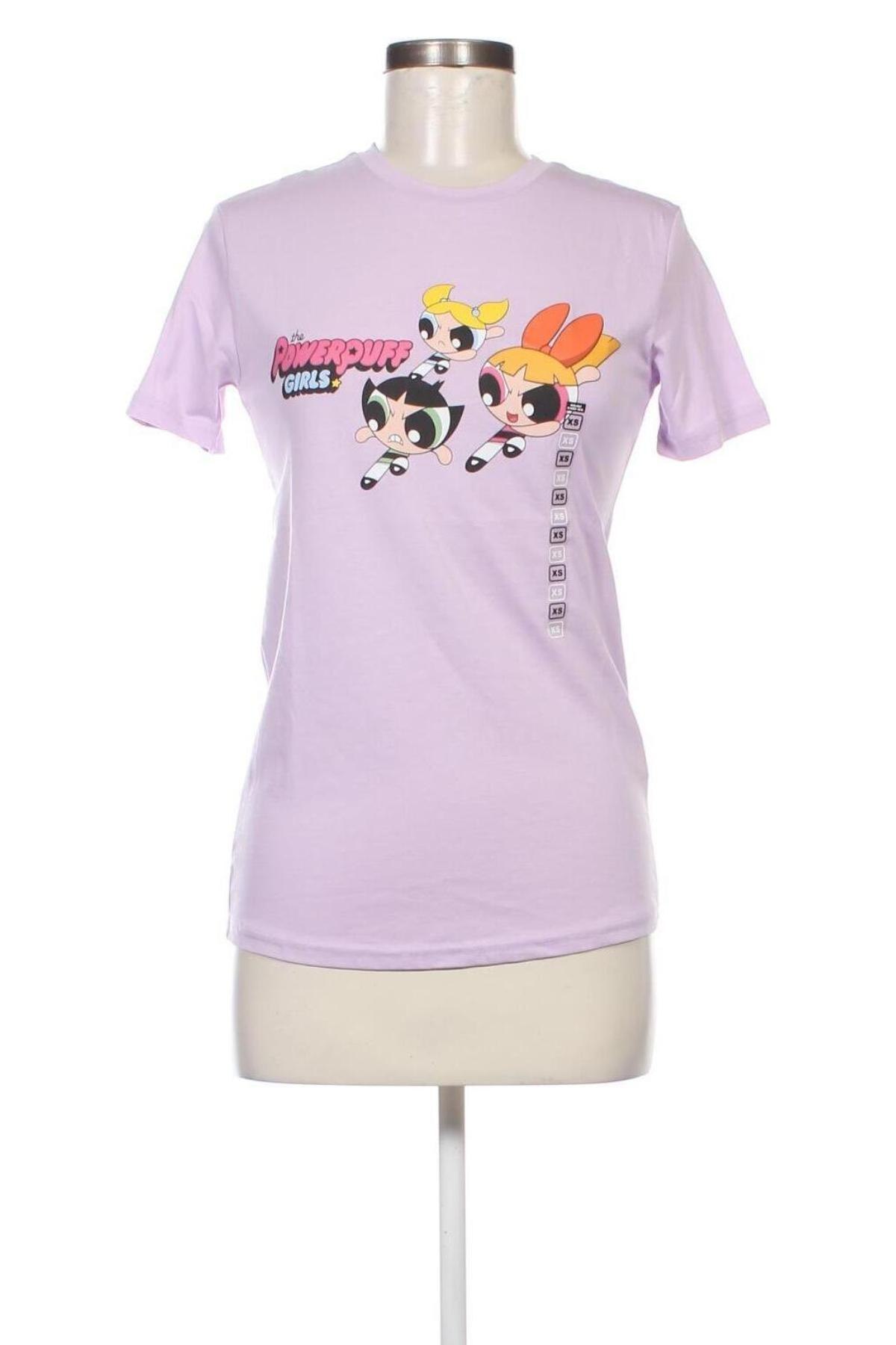 Γυναικείο t-shirt Cn, Μέγεθος XS, Χρώμα Βιολετί, Τιμή 5,68 €