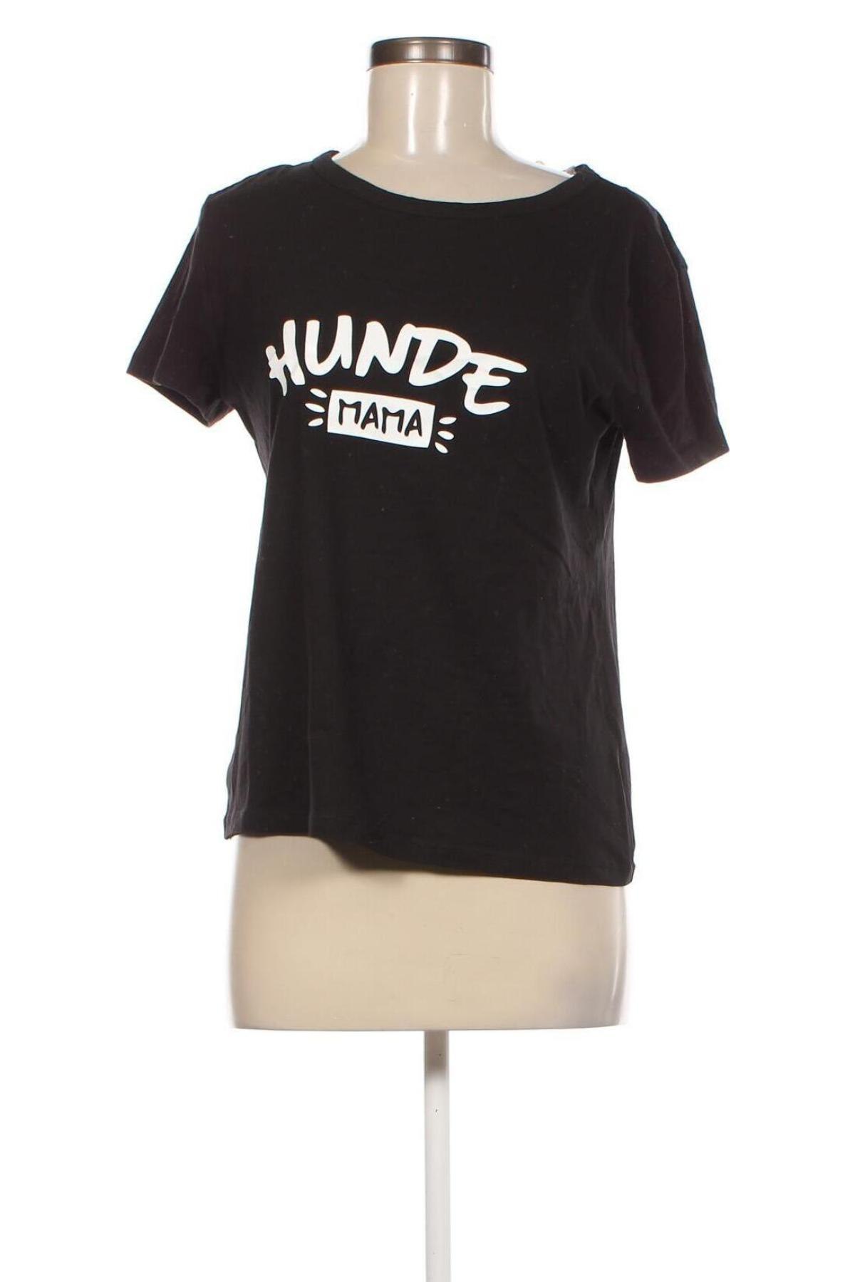 Γυναικείο t-shirt H&M, Μέγεθος L, Χρώμα Μαύρο, Τιμή 8,04 €
