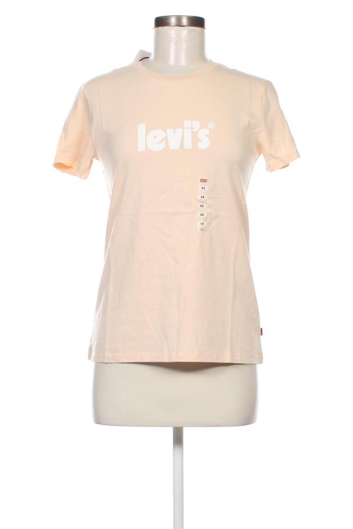 Damen T-Shirt Levi's, Größe XS, Farbe Beige, Preis 31,96 €