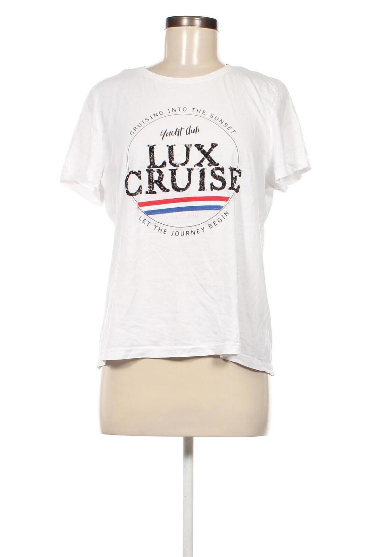 Γυναικείο t-shirt ONLY, Μέγεθος XL, Χρώμα Λευκό, Τιμή 8,66 €