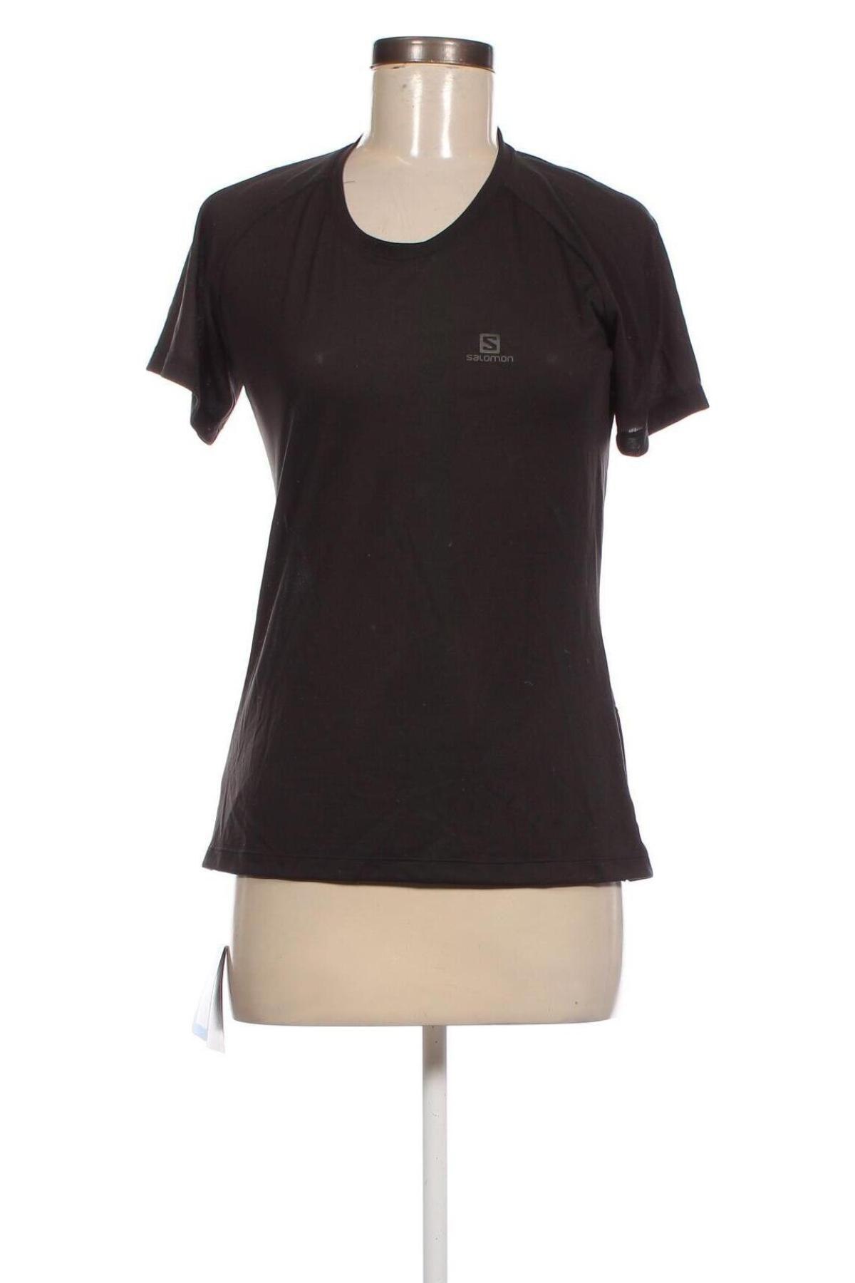 Γυναικείο t-shirt Salomon, Μέγεθος M, Χρώμα Μαύρο, Τιμή 37,11 €