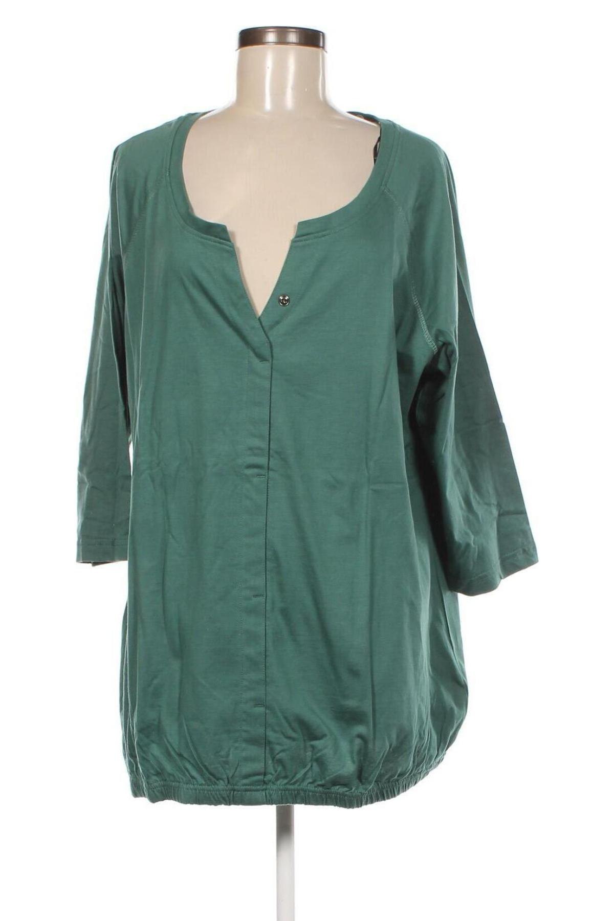 Дамска тениска Sheego, Размер XXL, Цвят Зелен, Цена 36,00 лв.