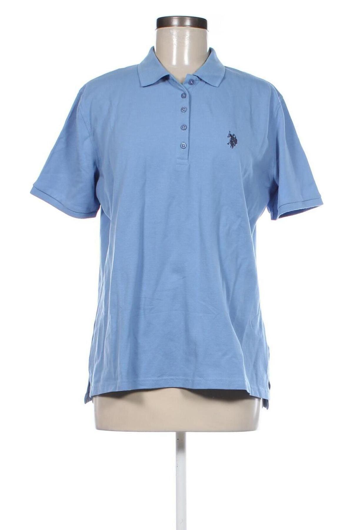 Γυναικείο t-shirt U.S. Polo Assn., Μέγεθος XL, Χρώμα Μπλέ, Τιμή 15,52 €