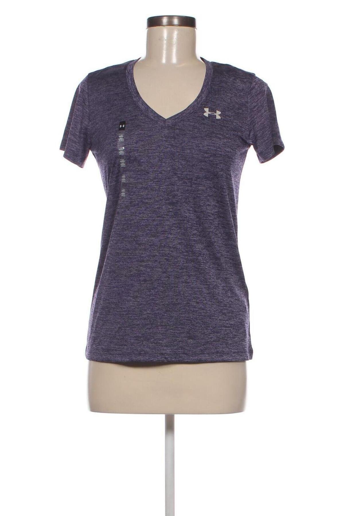 Damen T-Shirt Under Armour, Größe XS, Farbe Lila, Preis 31,96 €