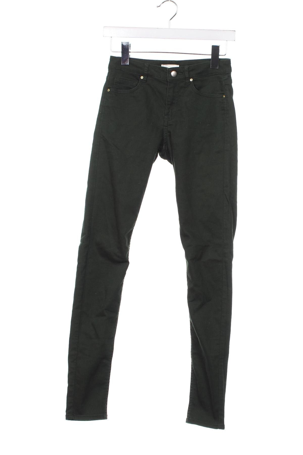 Dámské džíny  H&M, Velikost XS, Barva Zelená, Cena  110,00 Kč