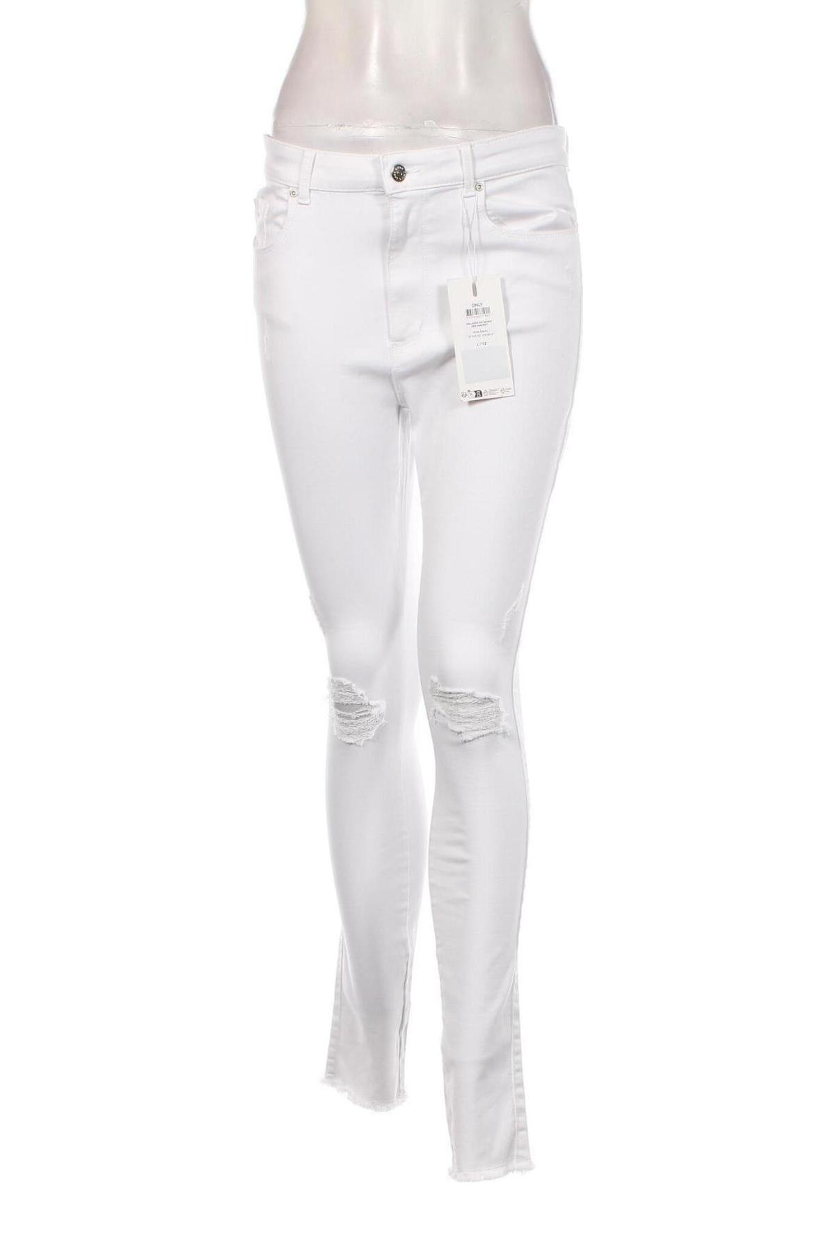 Damen Jeans ONLY, Größe L, Farbe Weiß, Preis € 8,33