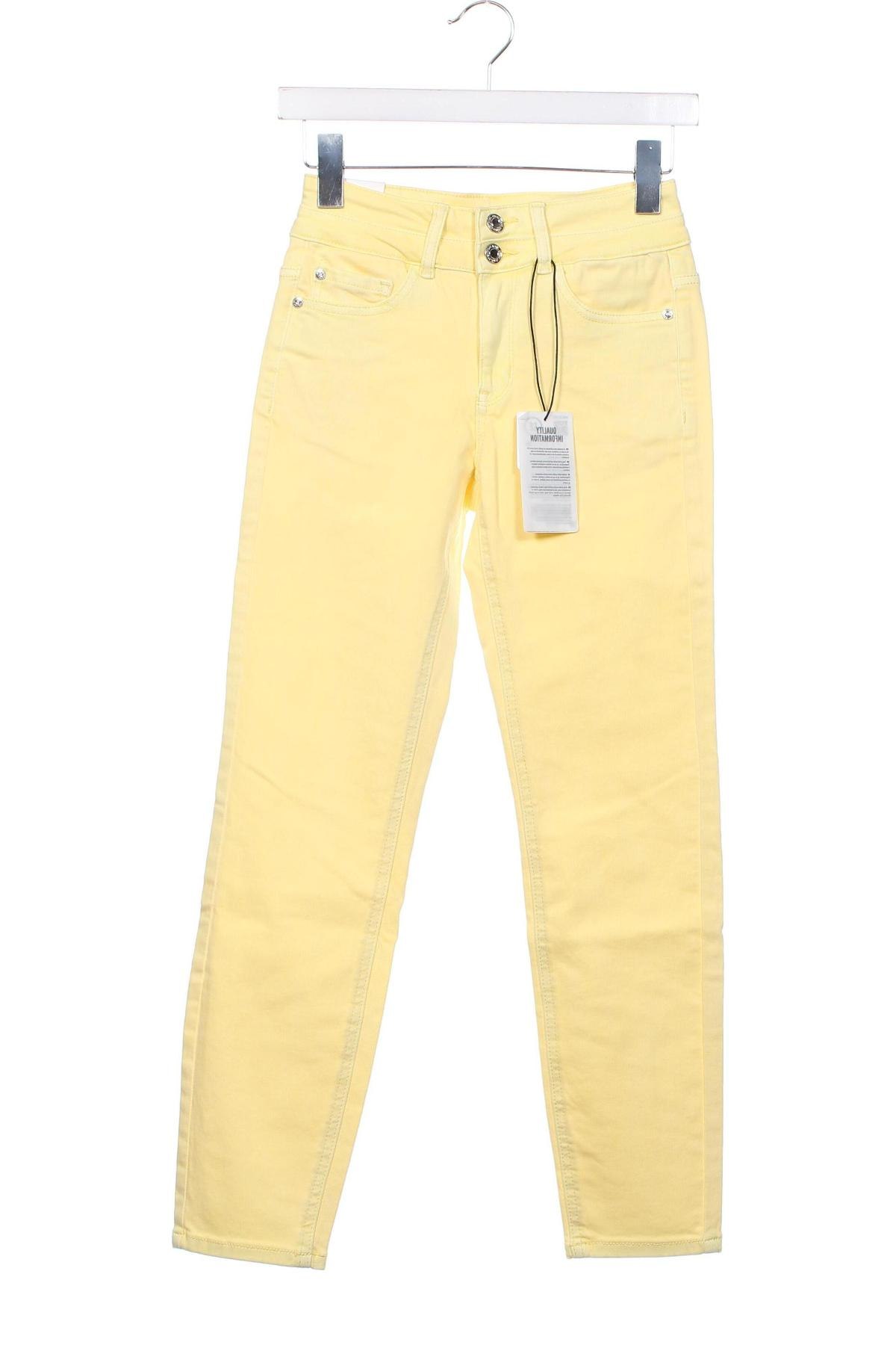 Damskie jeansy Orsay, Rozmiar XXS, Kolor Żółty, Cena 52,72 zł