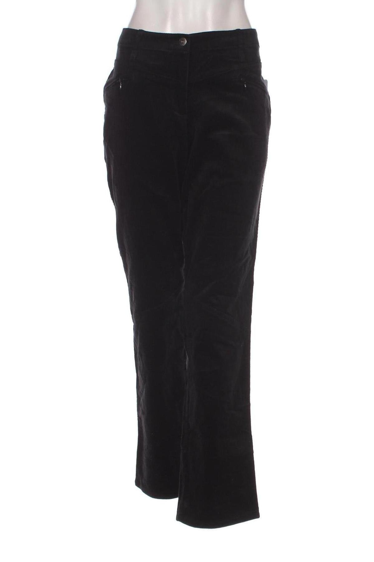 Pantaloni de velvet de femei, Mărime XL, Culoare Negru, Preț 26,71 Lei