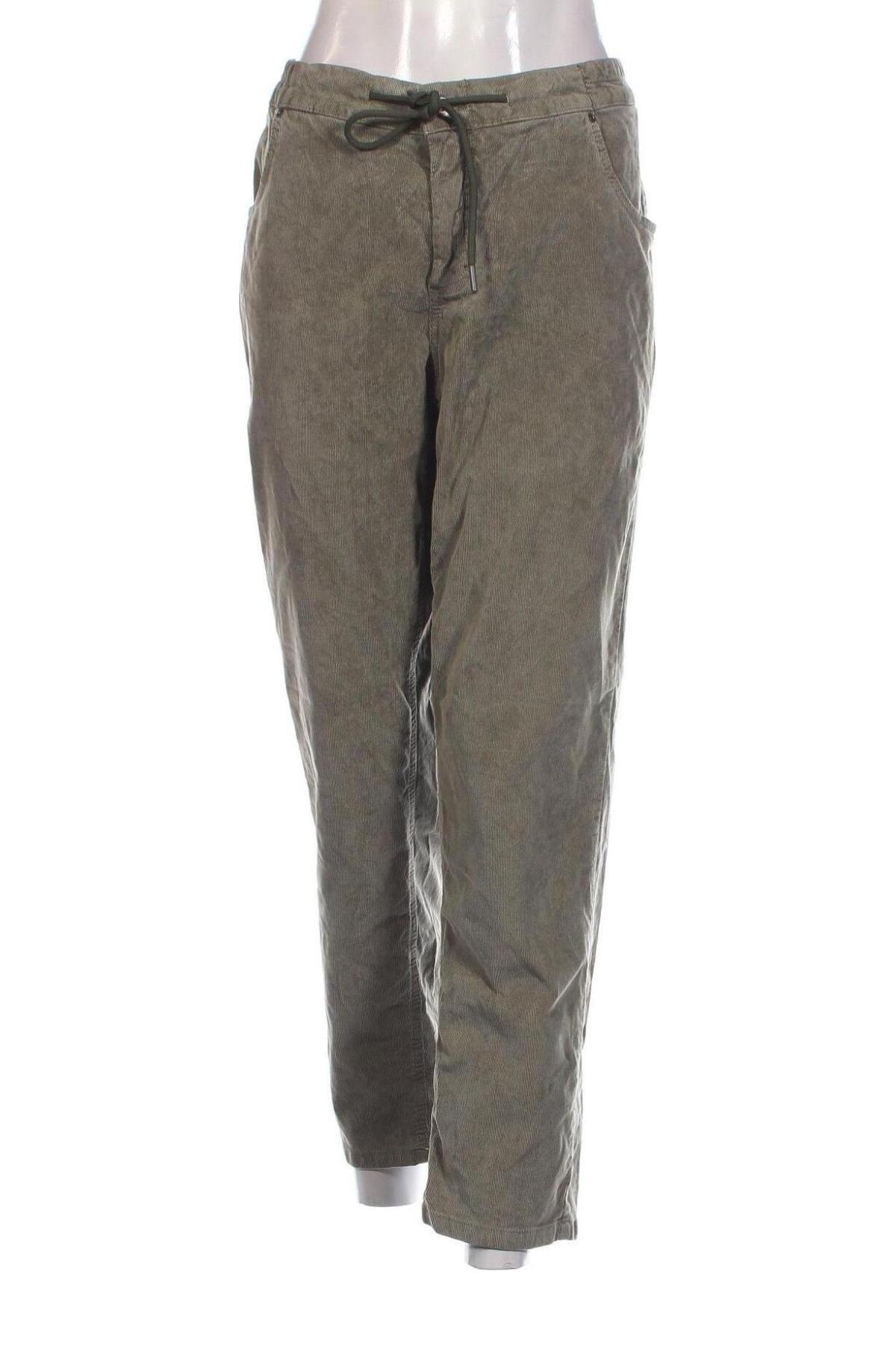 Pantaloni de velvet de femei Angels, Mărime XL, Culoare Verde, Preț 31,48 Lei
