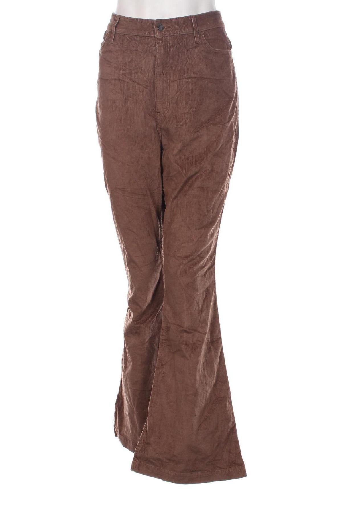 Γυναικείο κοτλέ παντελόνι Hollister, Μέγεθος XL, Χρώμα Καφέ, Τιμή 5,33 €