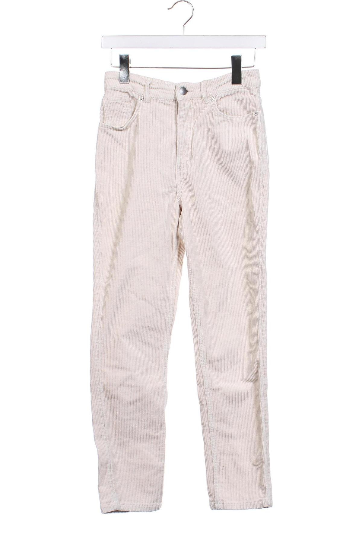 Дамски джинси Monki, Размер XS, Цвят Бежов, Цена 6,25 лв.