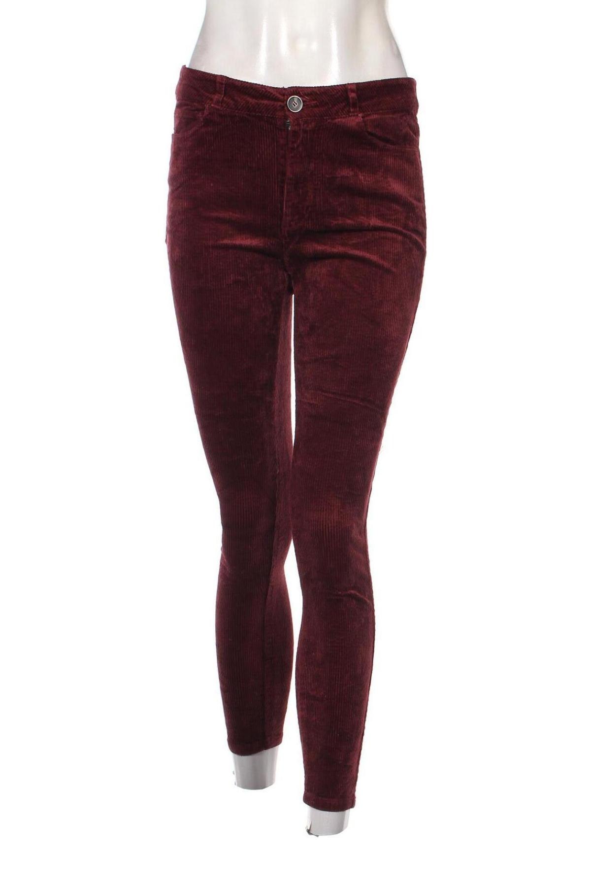 Pantaloni de velvet de femei Paige, Mărime S, Culoare Roșu, Preț 25,99 Lei