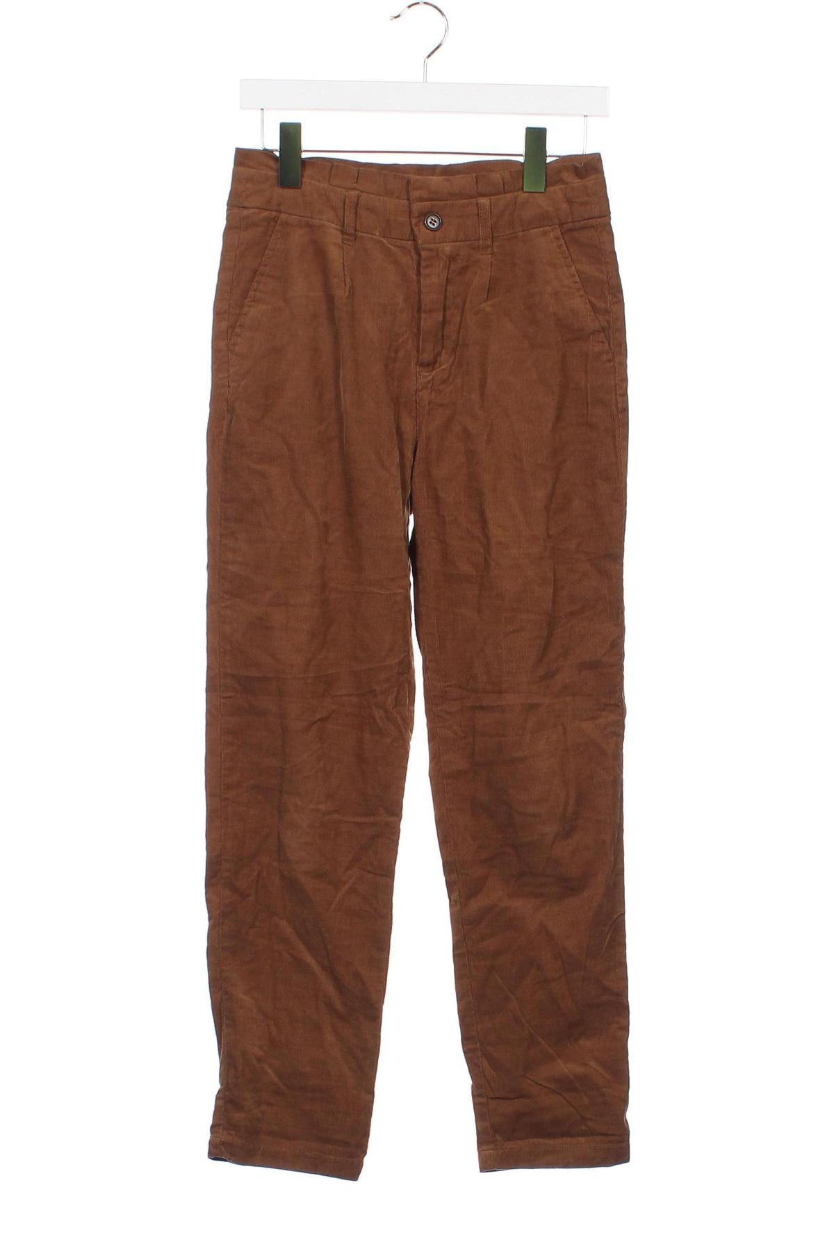 Pantaloni de velvet de femei Pimkie, Mărime XS, Culoare Maro, Preț 16,22 Lei