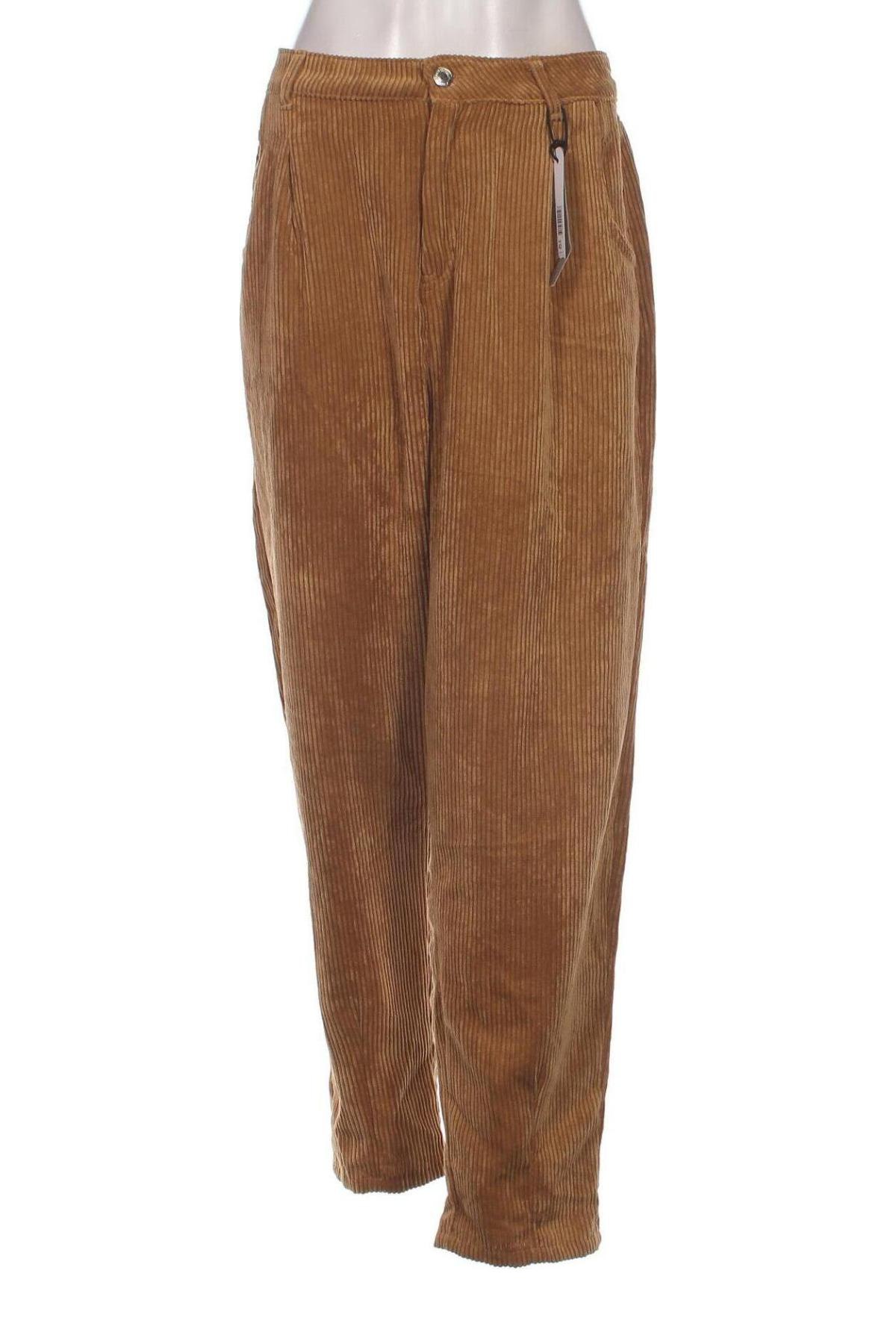 Γυναικείο κοτλέ παντελόνι Tally Weijl, Μέγεθος L, Χρώμα Κίτρινο, Τιμή 9,48 €