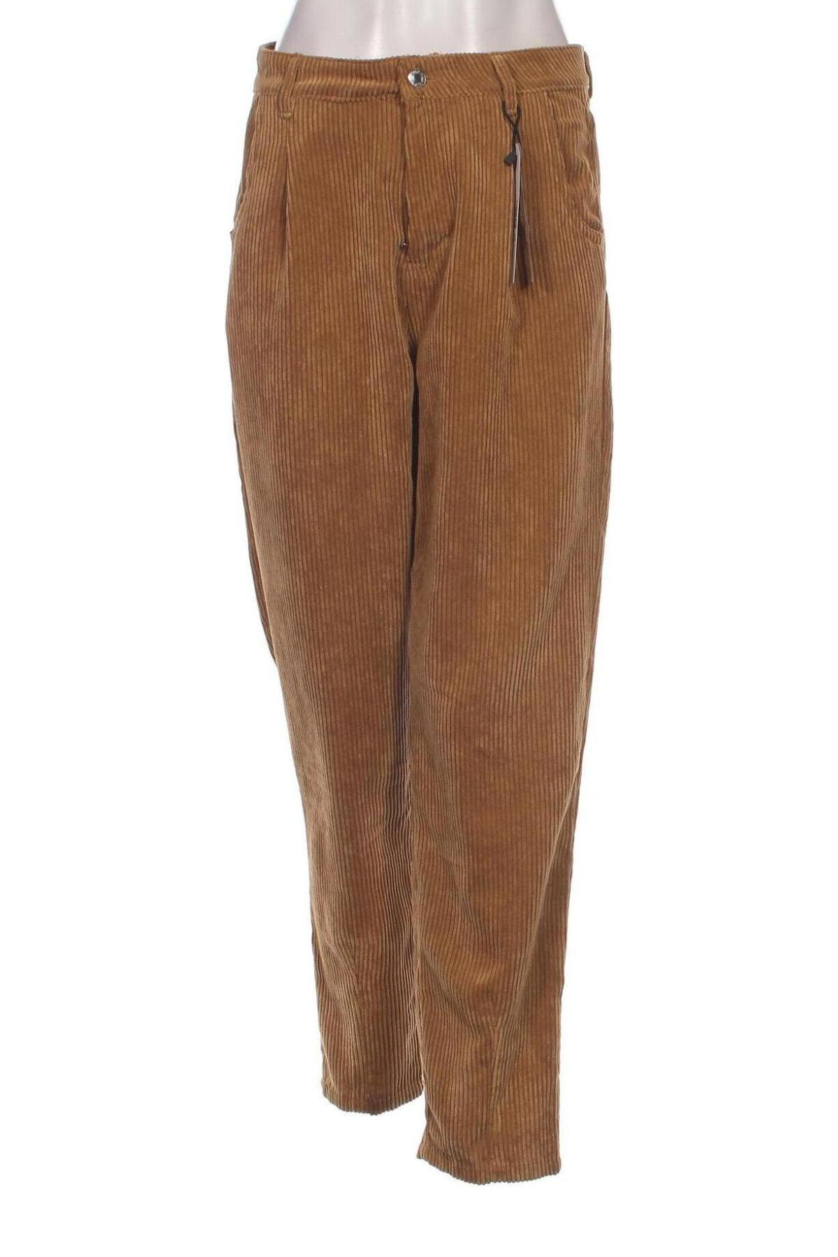 Pantaloni de velvet de femei Tally Weijl, Mărime M, Culoare Galben, Preț 59,01 Lei