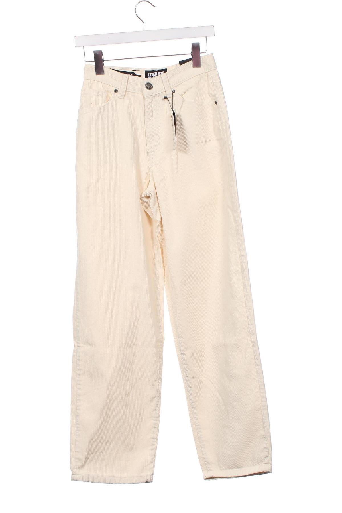 Дамски джинси Urban Classics, Размер XS, Цвят Екрю, Цена 20,02 лв.