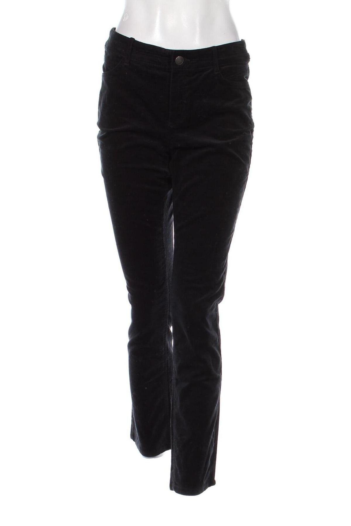 Pantaloni de velvet de femei Yessica, Mărime M, Culoare Negru, Preț 33,39 Lei